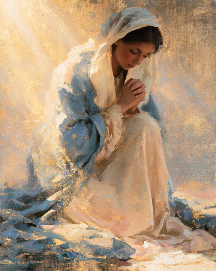 La Vierge en prière — Le Genou de nacre et d’aurore