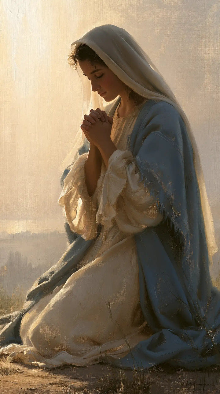 La Vierge en prière — La Prière devant les collines pâles
