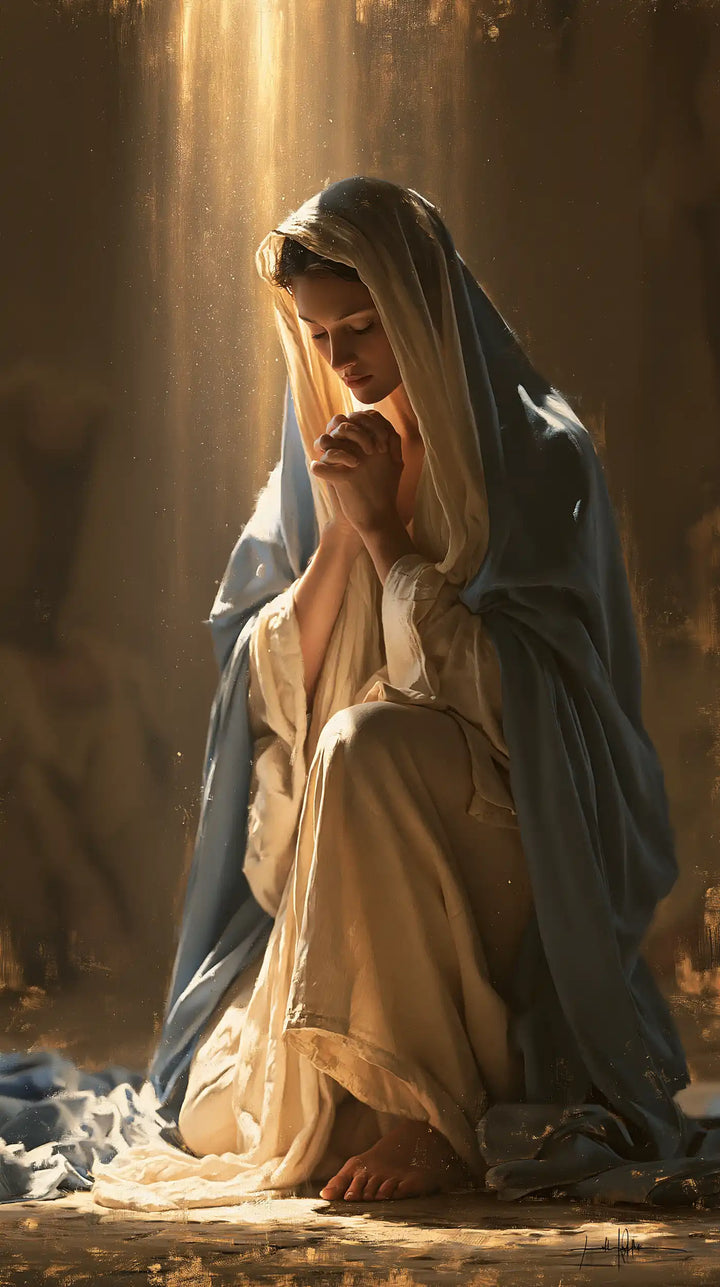 La Vierge en prière — Le Rayon dans la chambre obscure