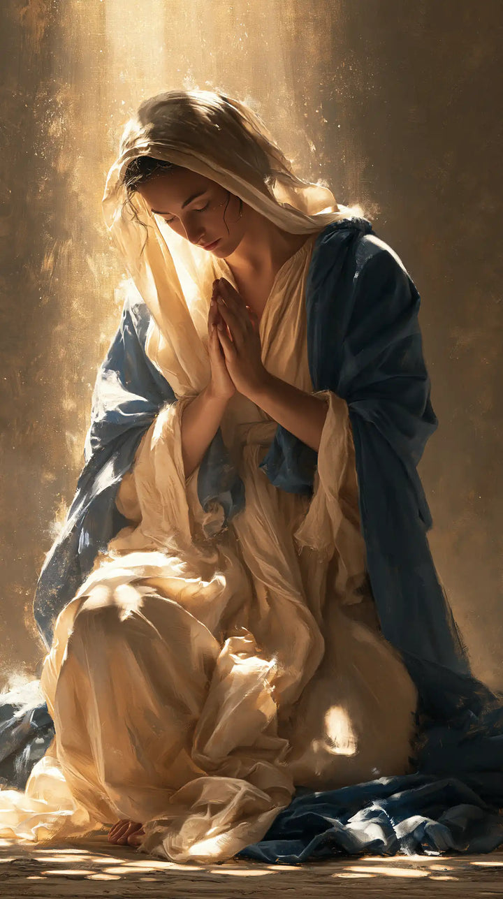 La Vierge en prière — Le Lin tacheté de soleil