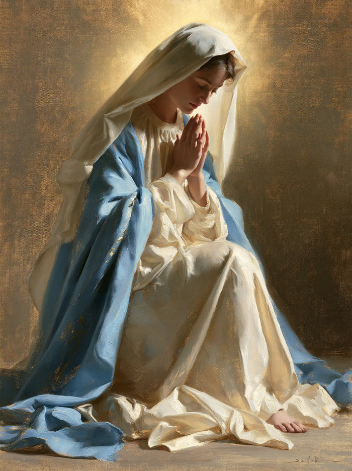 La Vierge en prière — La Prière au pied découvert