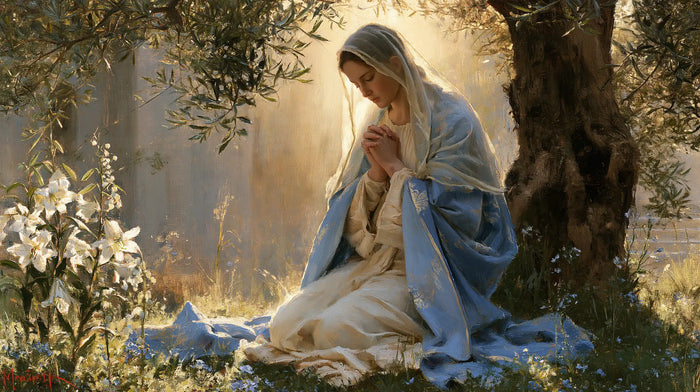 La Vierge en prière — La Prière au pied du vieil arbre