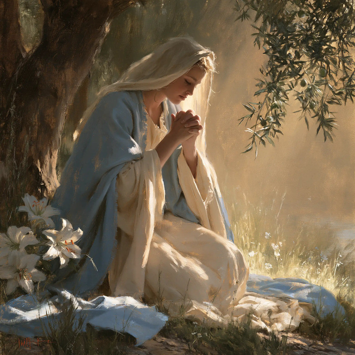 La Vierge en prière — L’Inclinaison au creux de l’arbre