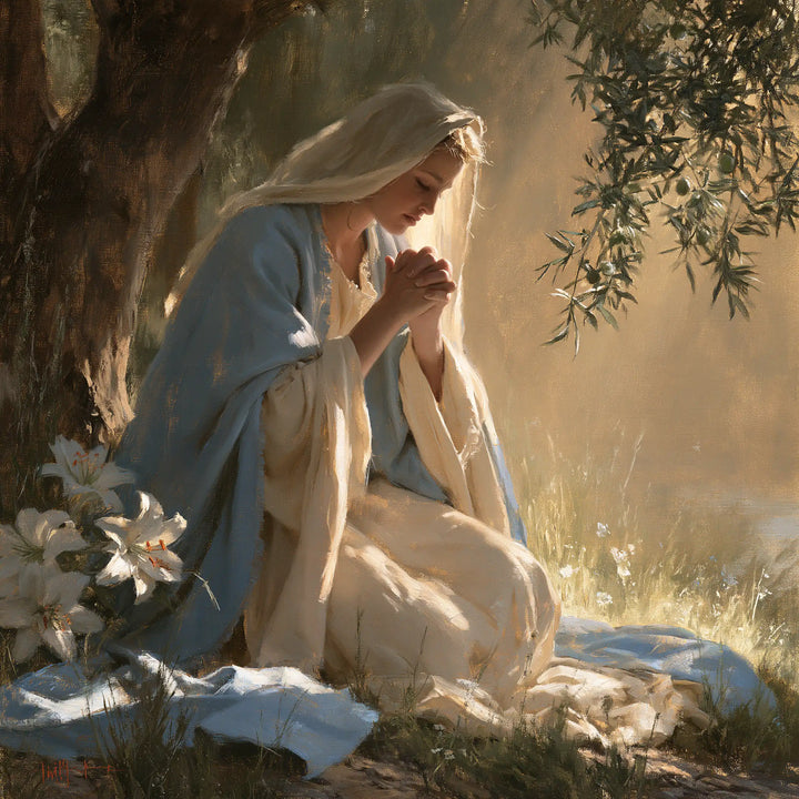La Vierge en prière — L’Inclinaison au creux de l’arbre
