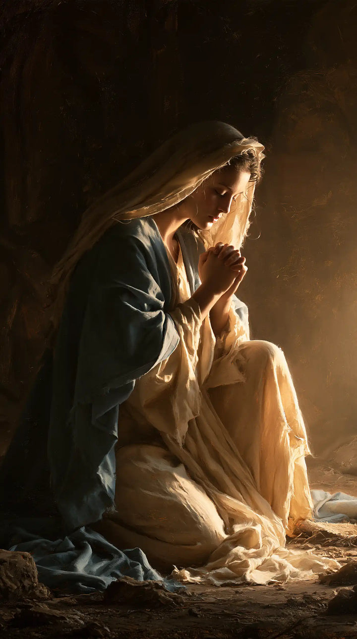 La Vierge en prière — La Prière au bord du rayon chaud