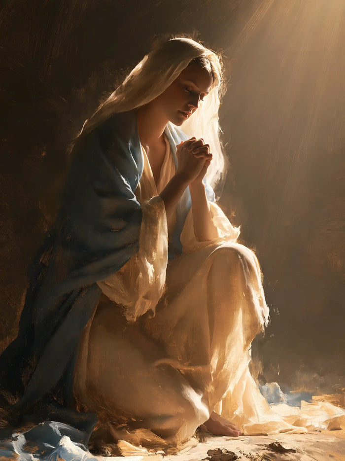 La Vierge en prière — La Prière sous la diagonale solaire