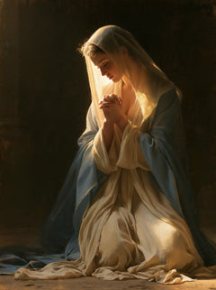 La Vierge en prière — La Lueur au creux du voile