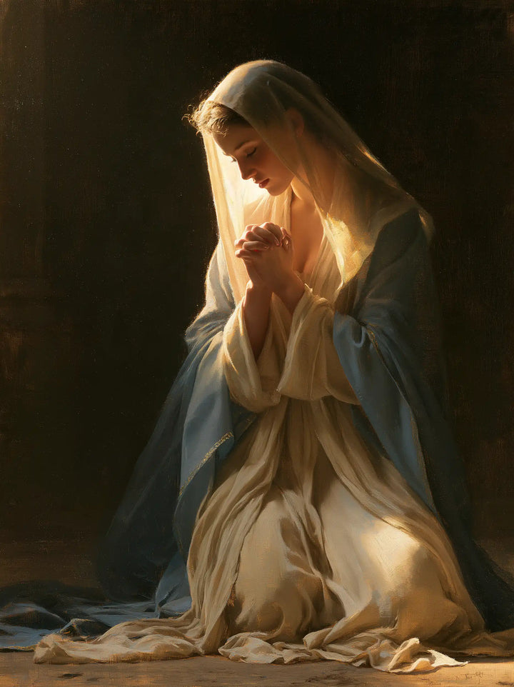 La Vierge en prière — La Lueur au creux du voile
