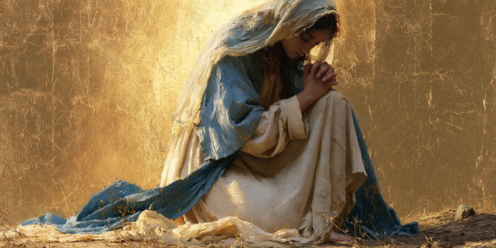 La Vierge en prière — Le Silence au sommet du pli