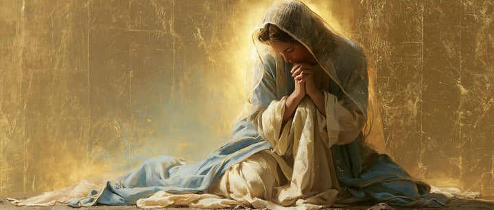 La Vierge en prière — Le Refuge sous le voile ombragé