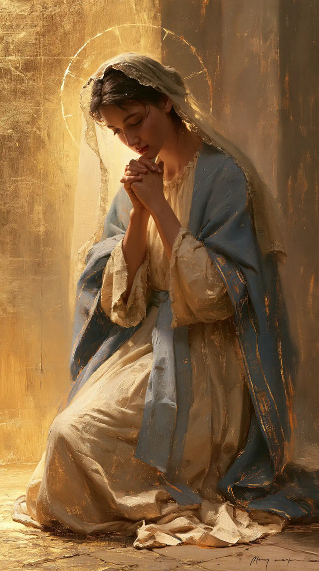 La Vierge en prière — Le Cercle fin de la ferveur