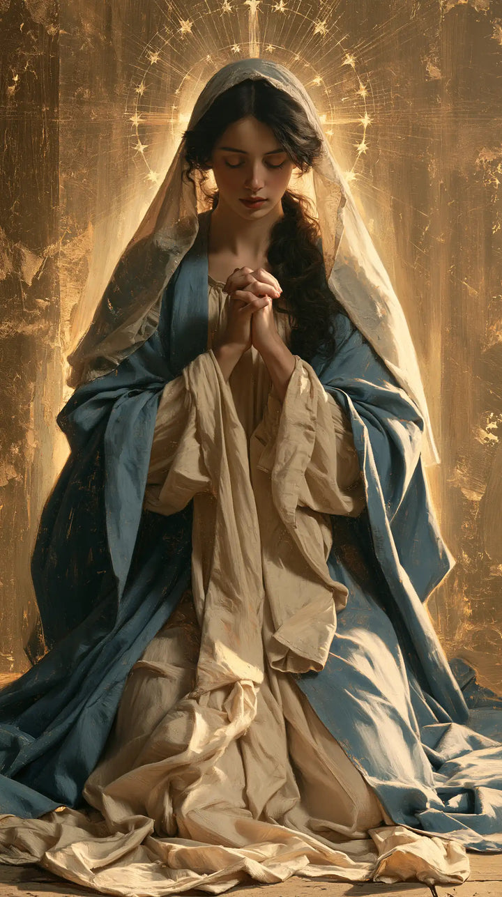 La Vierge en prière — La Prière sous les étoiles rayonnantes