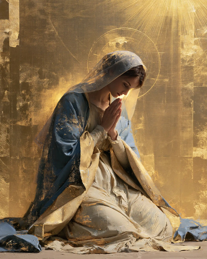 La Vierge en prière — Le Recueillement sous le soleil oblique