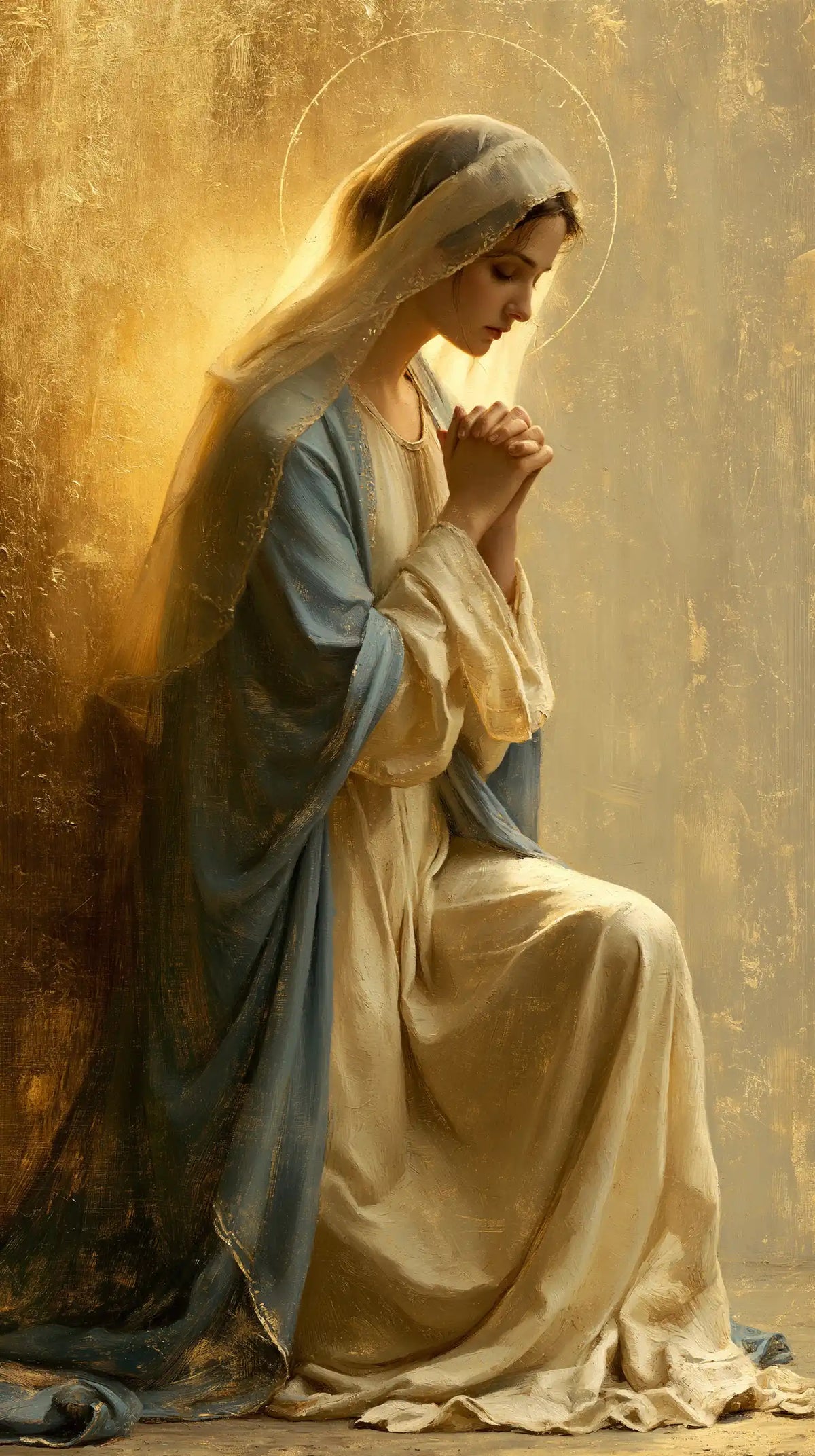 La Vierge en prière — La Prière sous le cercle impalpable
