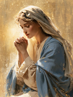 La Vierge en prière — La Mèche claire au bord du silence