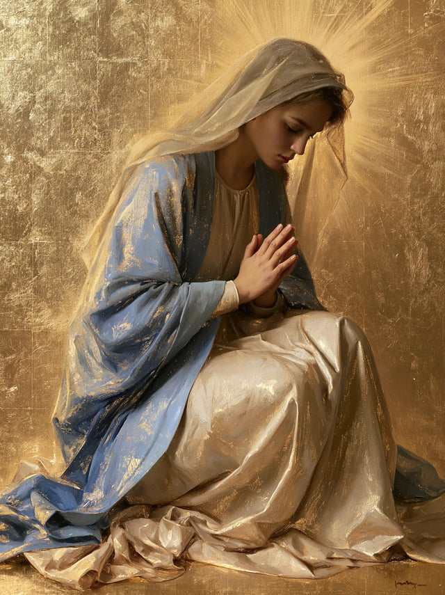 La Vierge en prière — Le Rayonnement discret du voile de sable