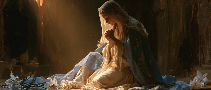 La Vierge en prière — La Prière dans la chambre aux lys