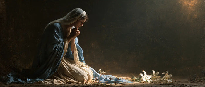 La Vierge en prière — La Petite Prière dans le grand silence