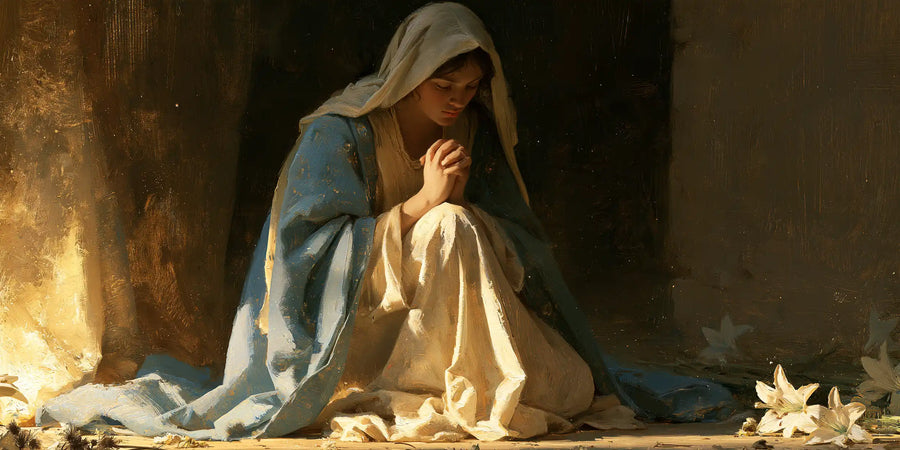 Virgin Mary in Prayer - Symbolist · Landscape n° 24