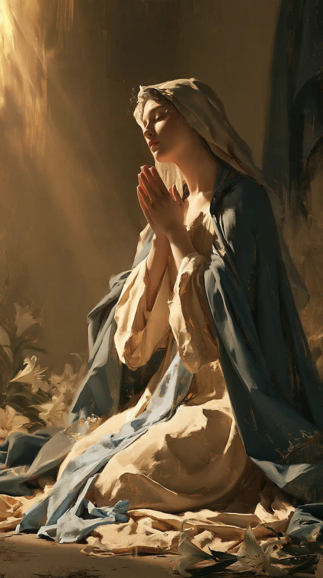 La Vierge en prière — Le Regard offert à la clarté