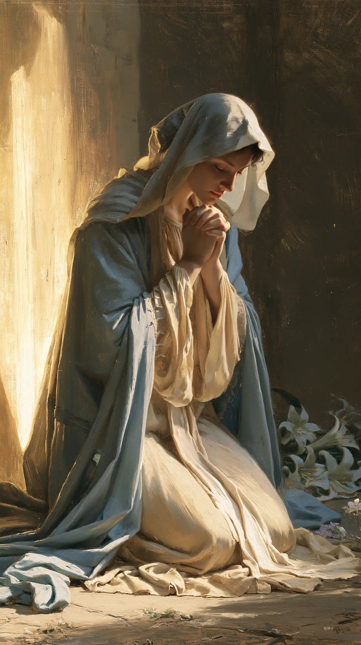 La Vierge en prière — La Prière près de la fenêtre ambrée