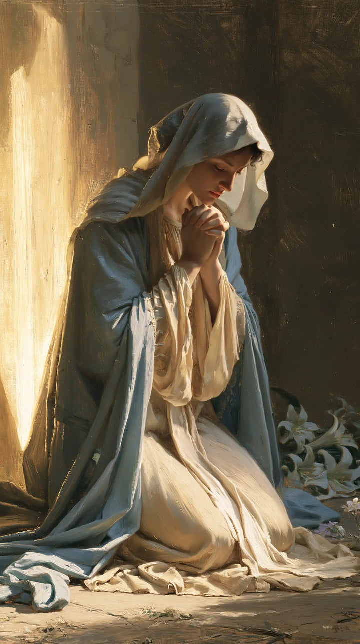 La Vierge en prière — La Prière près de la fenêtre ambrée