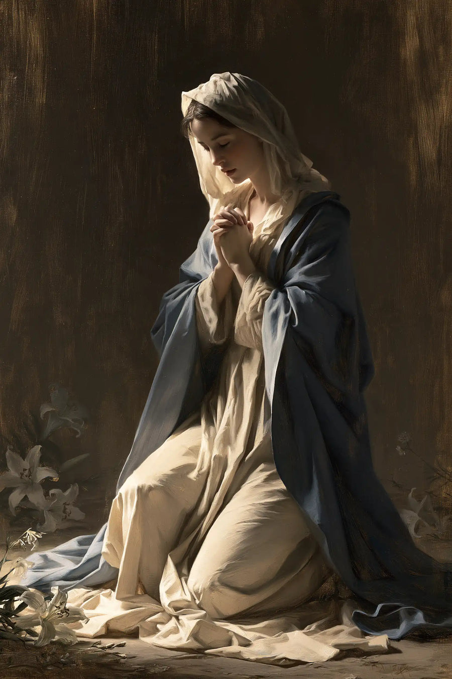 Virgin Mary in Prayer - Symbolist · Portrait n° 22