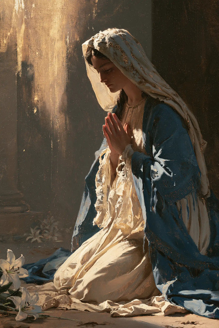 La Vierge en prière — Le Voile dans la clarté