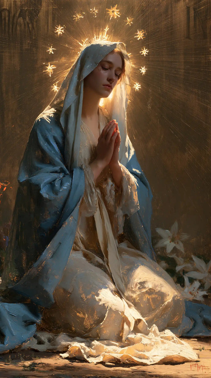 La Vierge en prière — Sous la couronne des étoiles