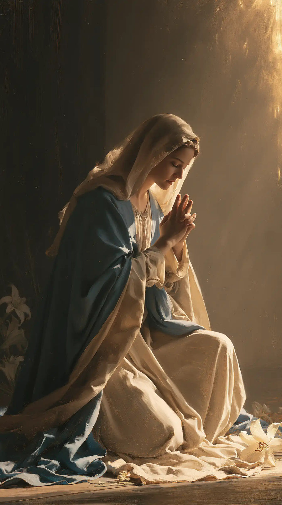 Virgin Mary in Prayer - Symbolist · Portrait n° 28