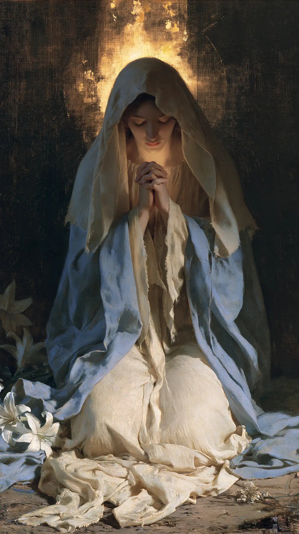 La Vierge en prière — Le Feu discret de la prière