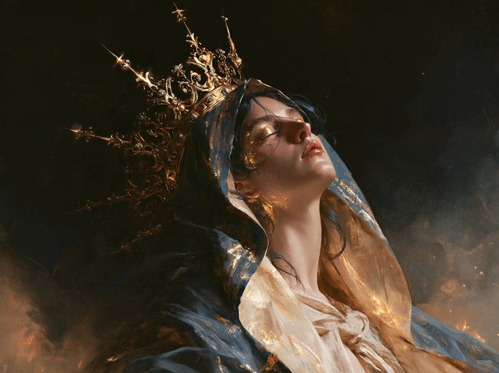 Marie, Reine du Ciel — Le Visage offert au souffle du ciel