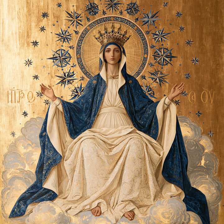 Mary Queen of Heaven - Contemporary Byzantine · Square n° 1