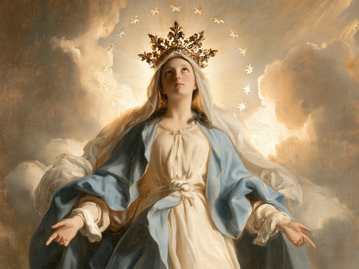 Marie, Reine du Ciel — La Couronne fleurie dans l’aurore des nuées
