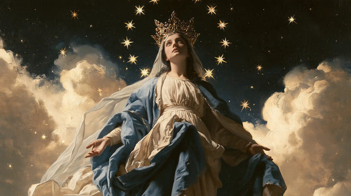 Marie, Reine du Ciel — L’Accueil sous la voûte de petites étoiles