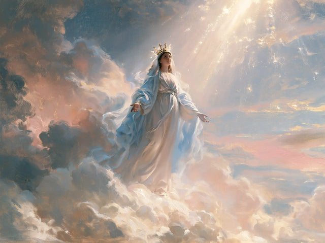 Marie, Reine du Ciel — Le Voile emporté vers le rayon lointain