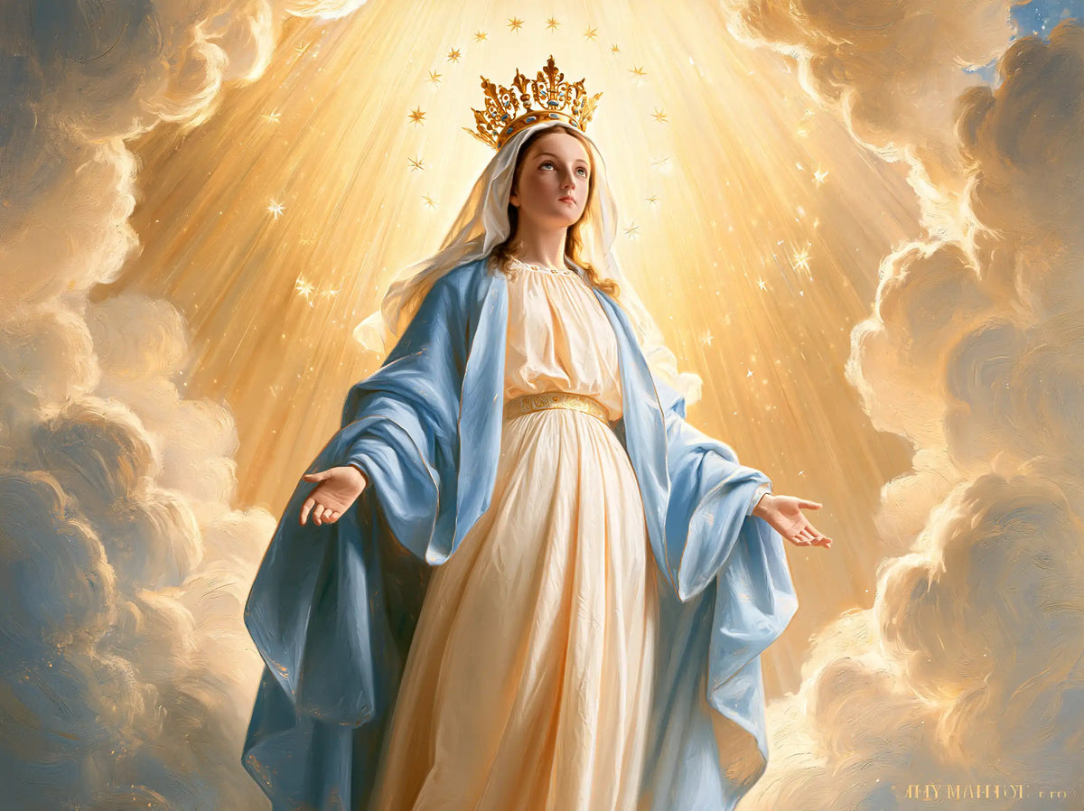 Marie, Reine du Ciel — Le Bleu limpide dans le torrent d’or
