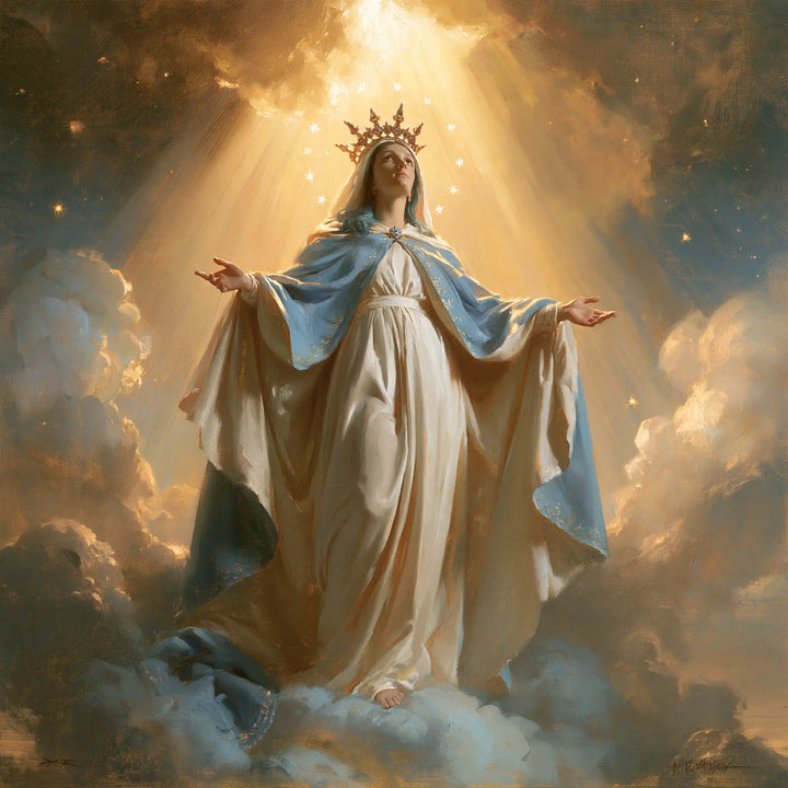 Mary Queen of Heaven - Mary before Heavenly Light · Square n° 2