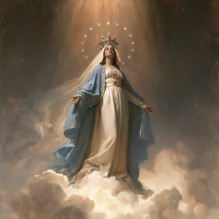 Marie, Reine du Ciel — La Robe blanche dans le silence des brumes