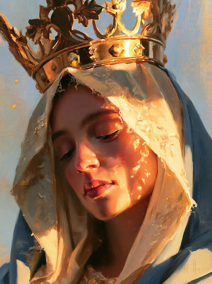 Marie, Reine du Ciel — Les Reflets de feu sur le voile royal