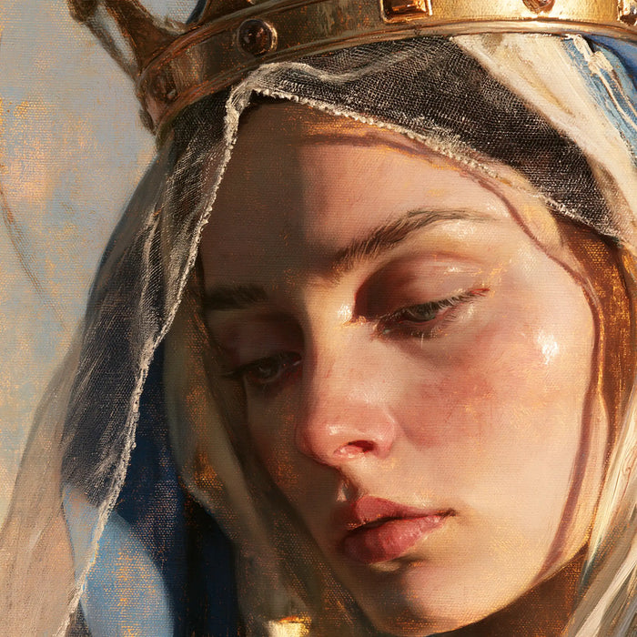Marie, Reine du Ciel — Le Visage partagé par le voile d’ombre