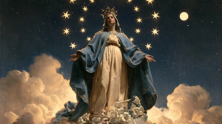 Marie, Reine du Ciel — La Floraison sous la lune d’or