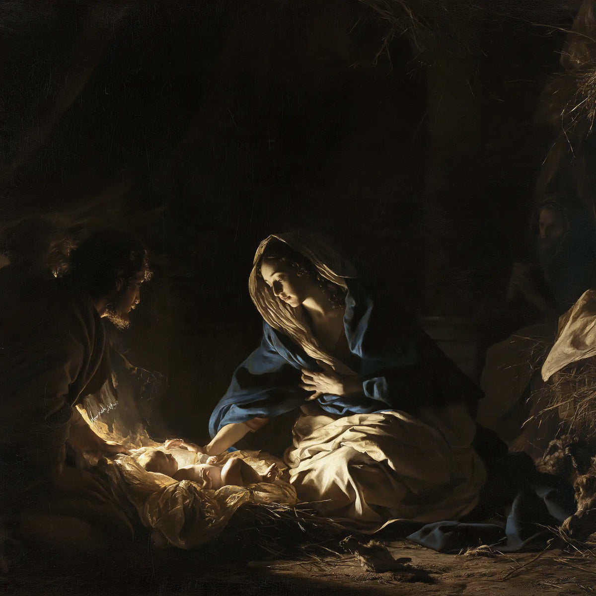 The Nativity - Black and Gold · Square n° 6
