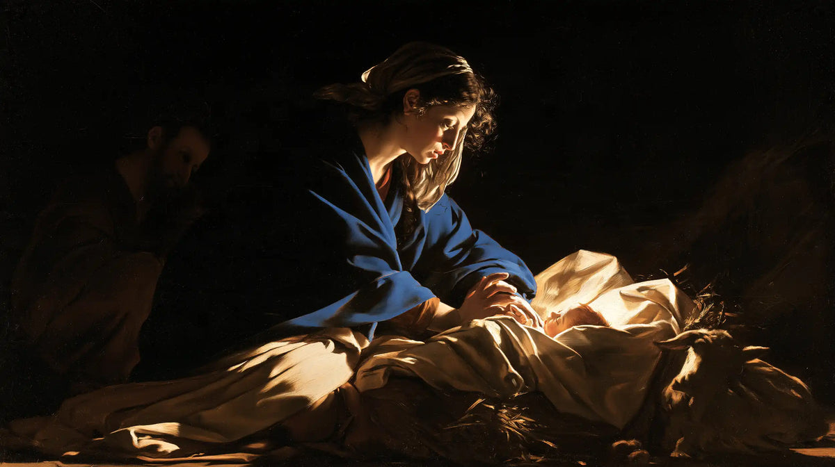La Nativité — Le Bleu veillant sur l’ivoire