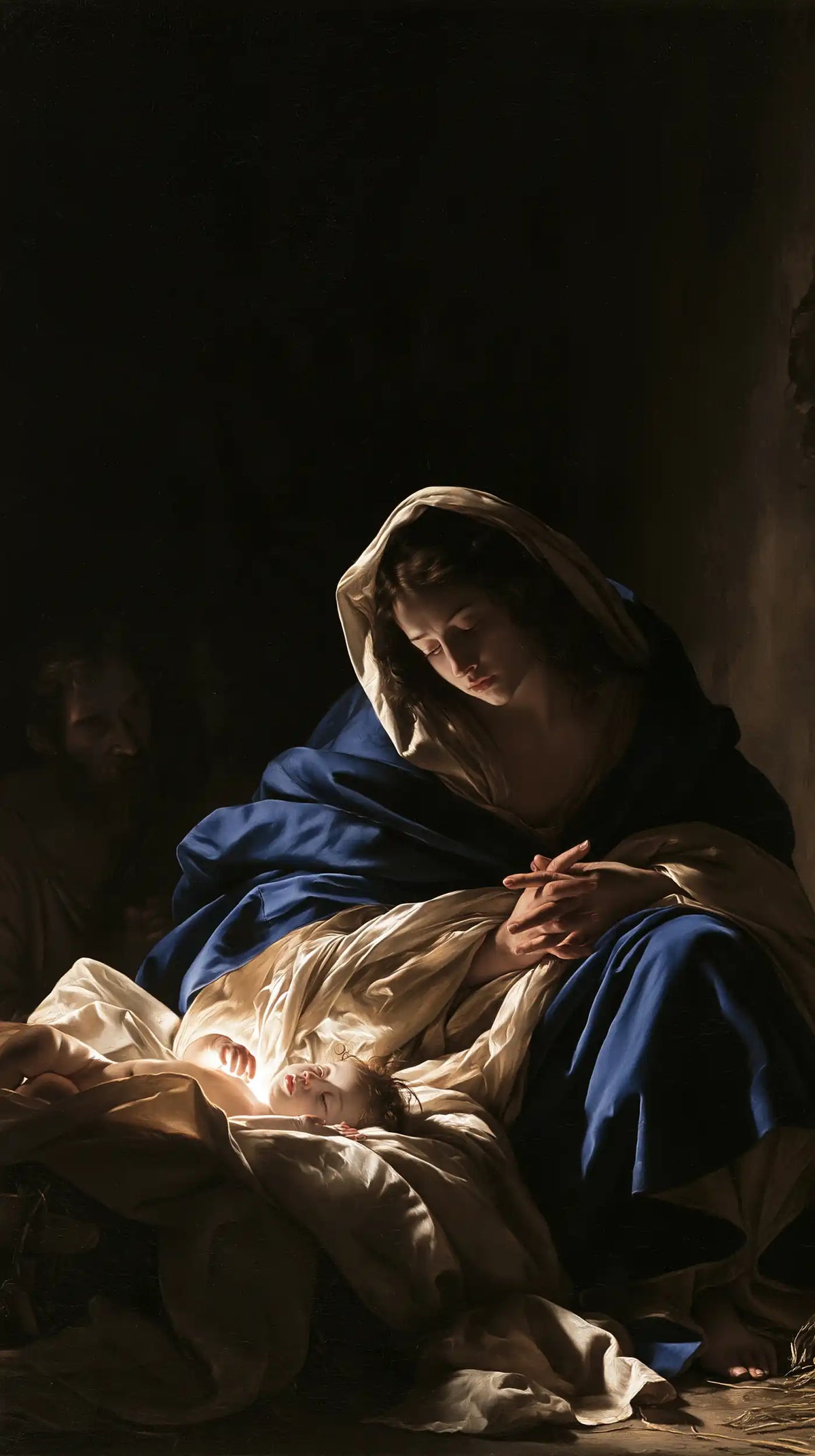 La Nativité — La Prière au creux du manteau bleu