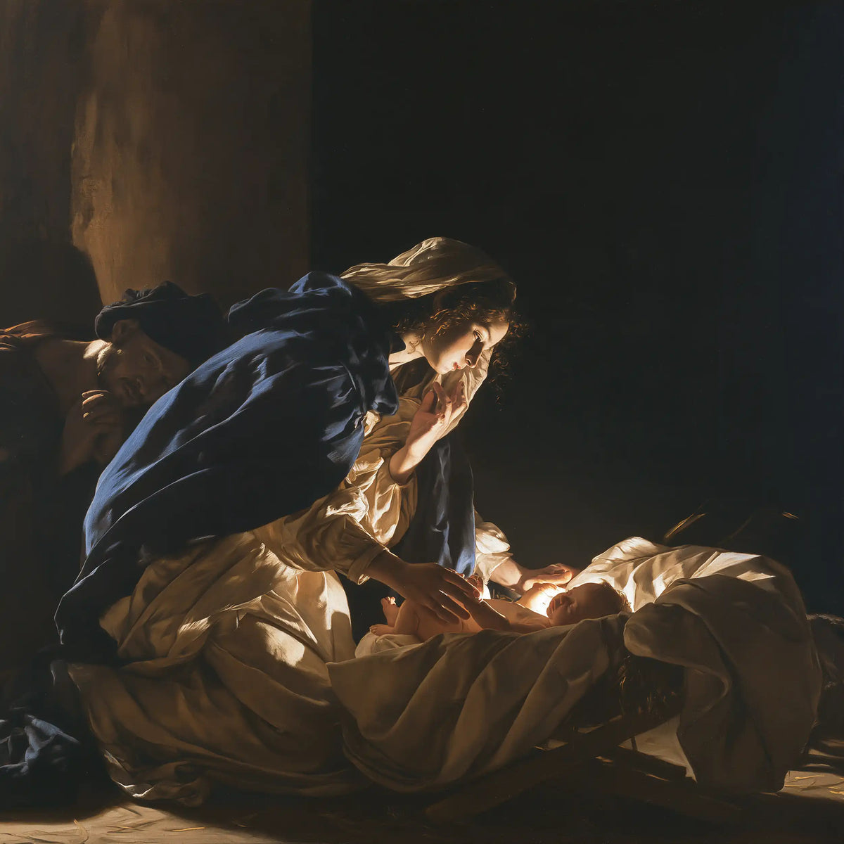 La Nativité — Le Geste sous le voile flottant