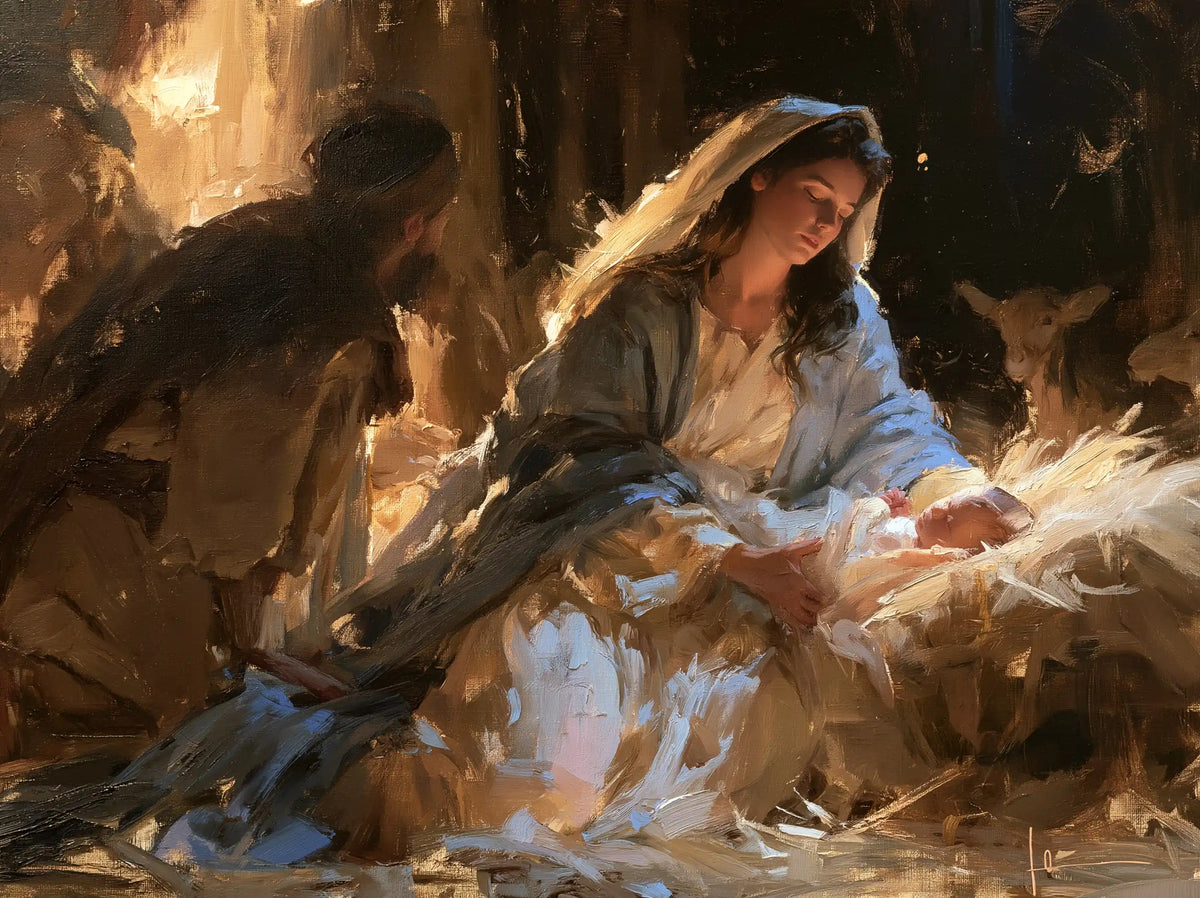 La Nativité — Le Berceau dans un souffle ambré