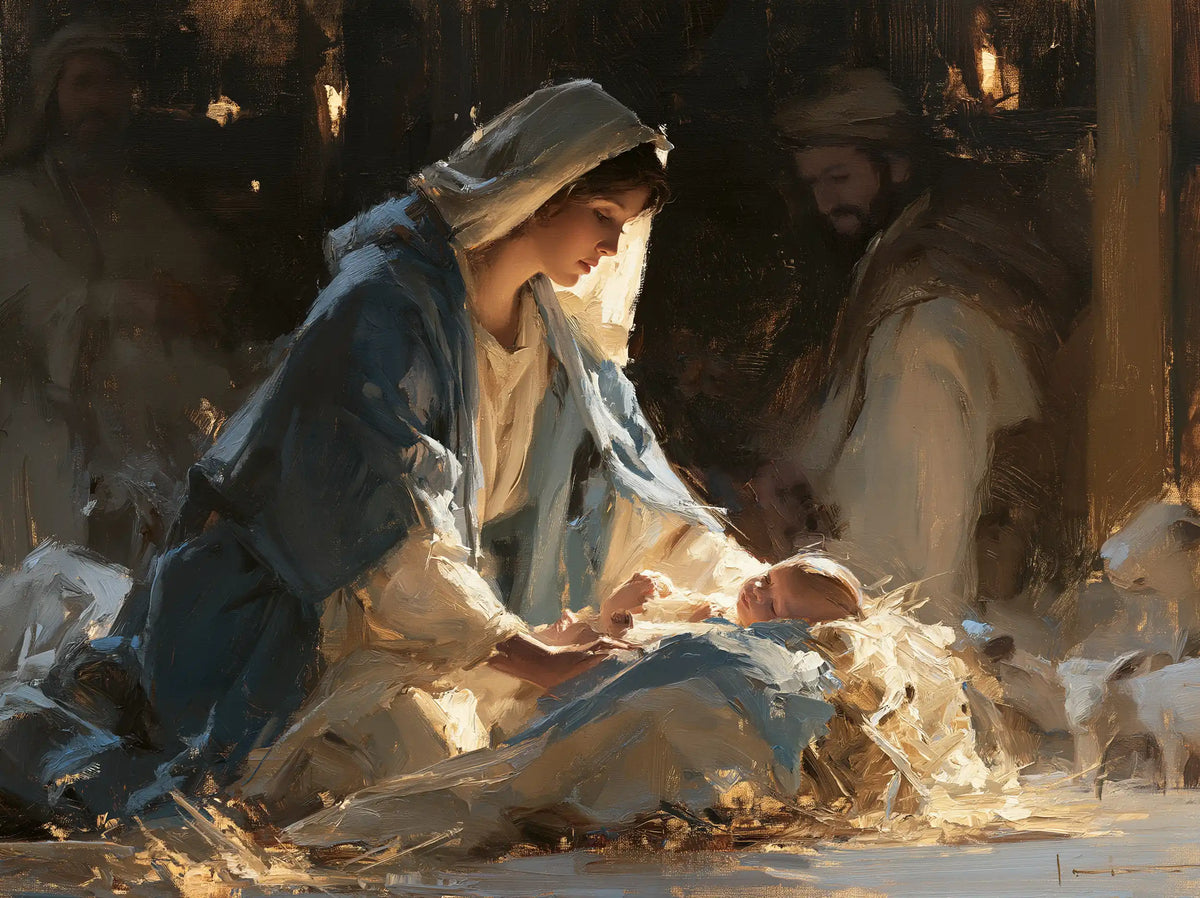 La Nativité — Les Langes bleus entre les veilleurs