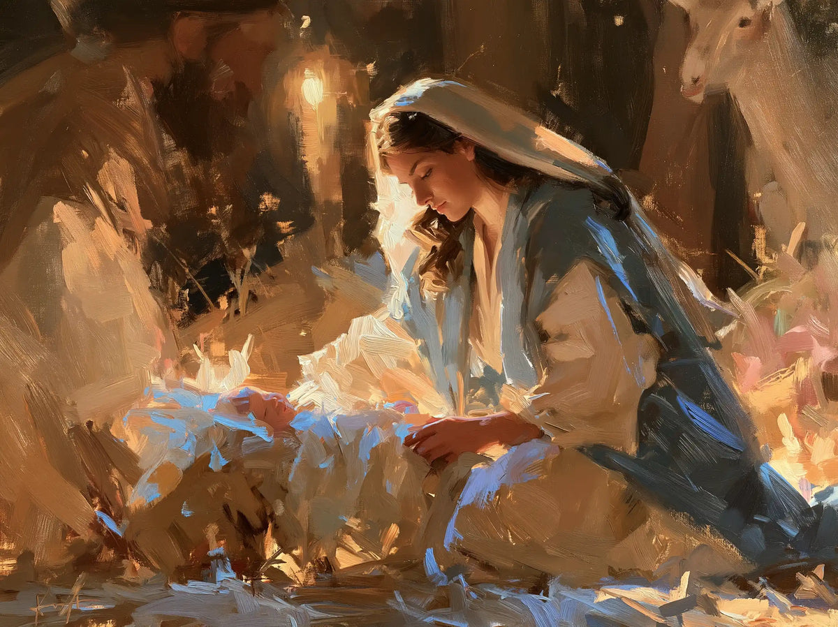 La Nativité — La Chaleur de la lampe et du regard