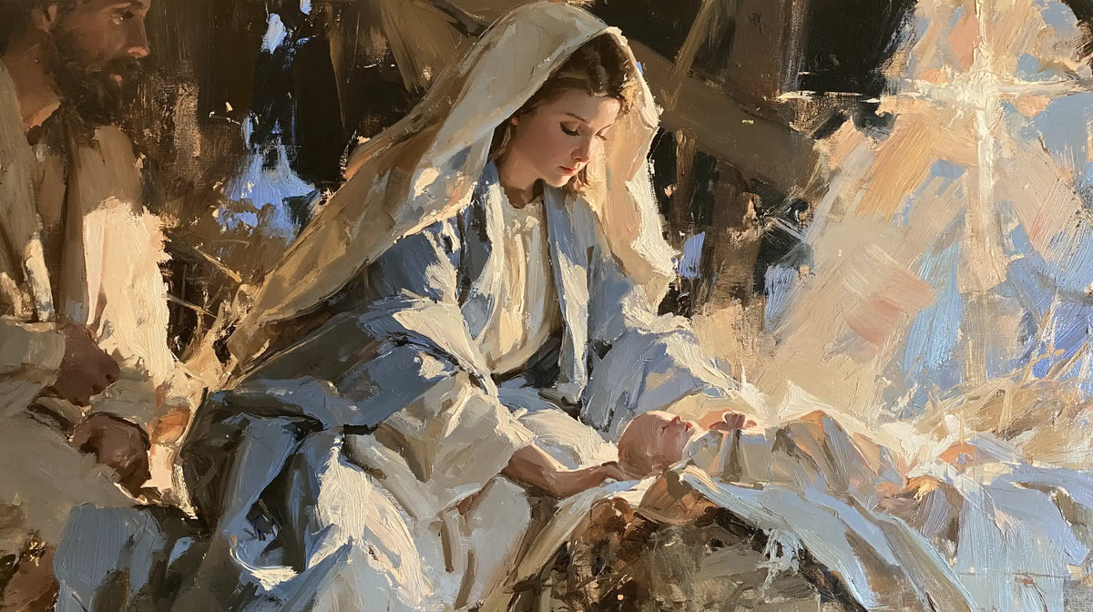 La Nativité — Les Langes dans un éclat de nacre